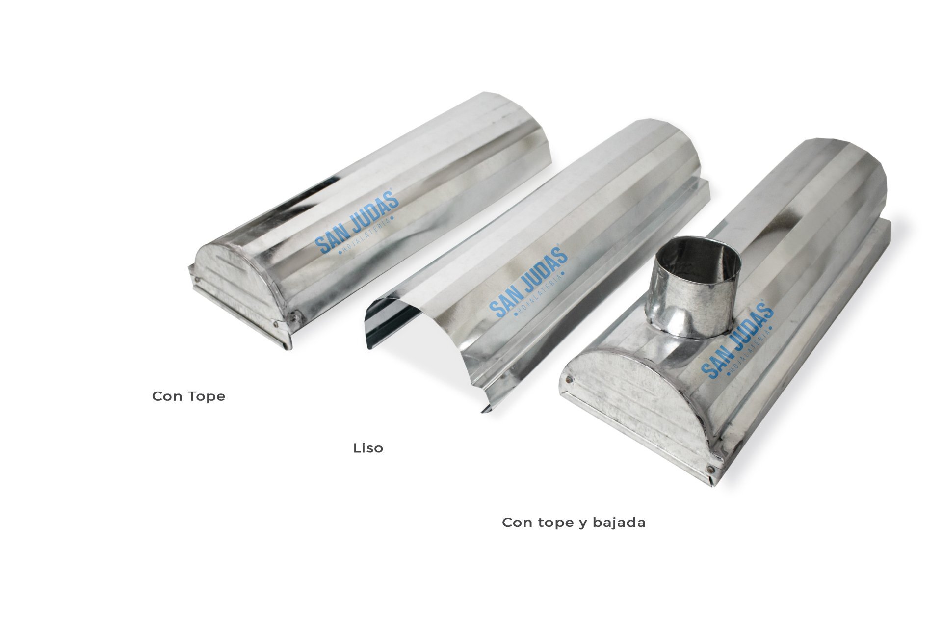 Canal Redondo Lámina Galvanizada