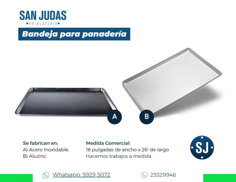 Bandeja para panadería