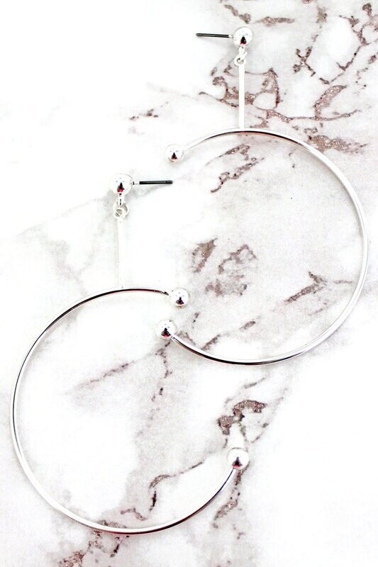 Silvertone Rodeo Drive Earrings