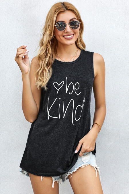 Be Kind Gray Tank Top