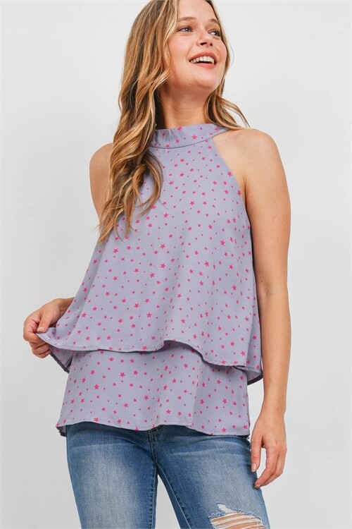 Lilac Pink Star Tank