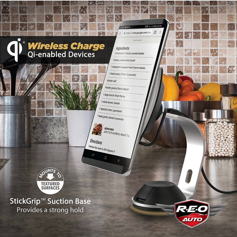 SCOSCHE MagicMount™ Pro Charge
Qi Wireless Charging Magnetic Mount for Home/Office