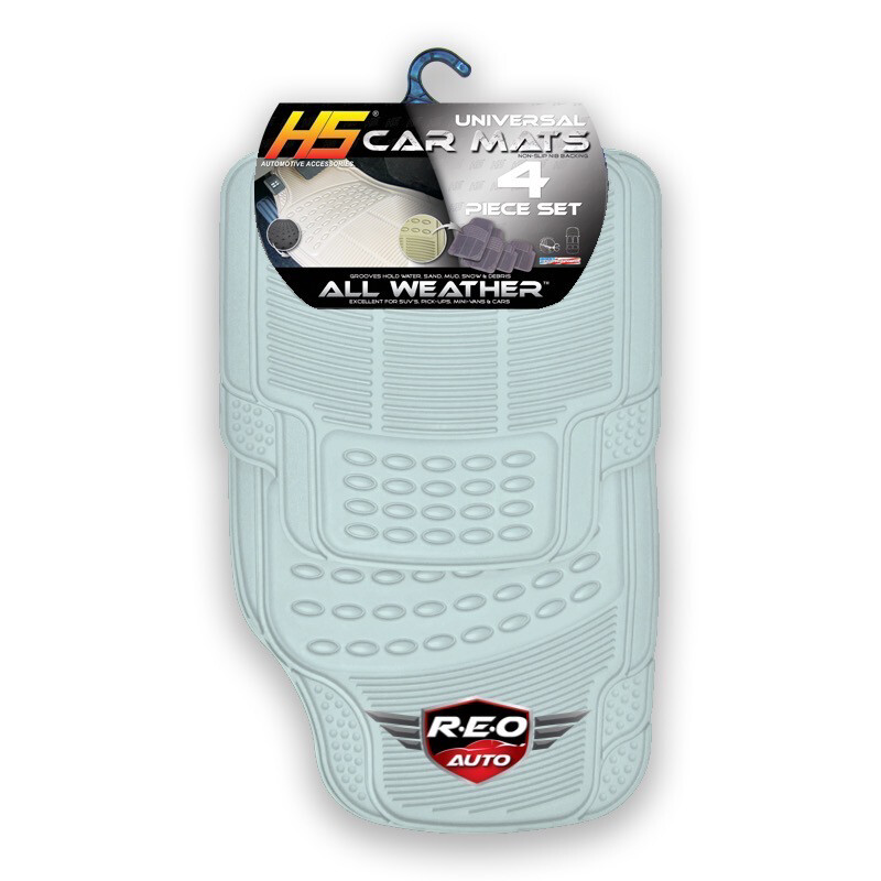 HS 4 PIECE UNIVERSAL CAR MATS CLEAR