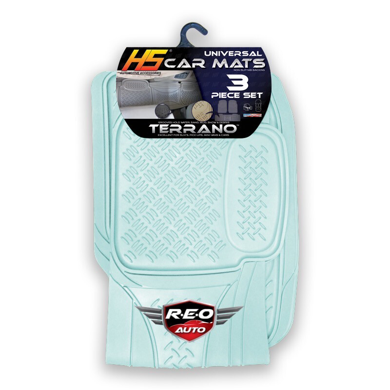 HS 3 PIECE UNIVERSAL CAR MATS CLEAR