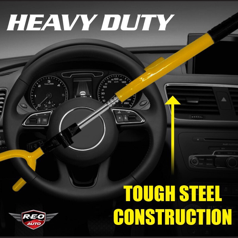 HEAVY DUTY STEERING WHEEL LOCK