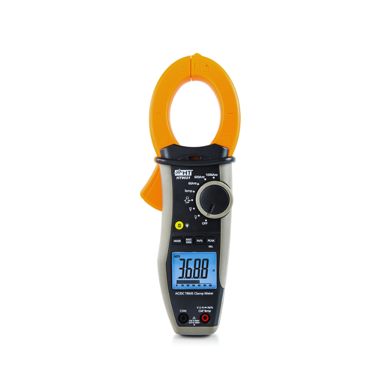 HT9021 AC/DC TRMS CAT IV clamp meter with temperature measurement