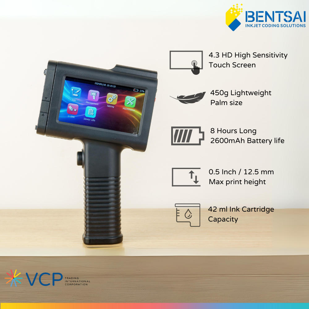 BENTSAI B3 Portable Handheld Mobile Inkjet Printer