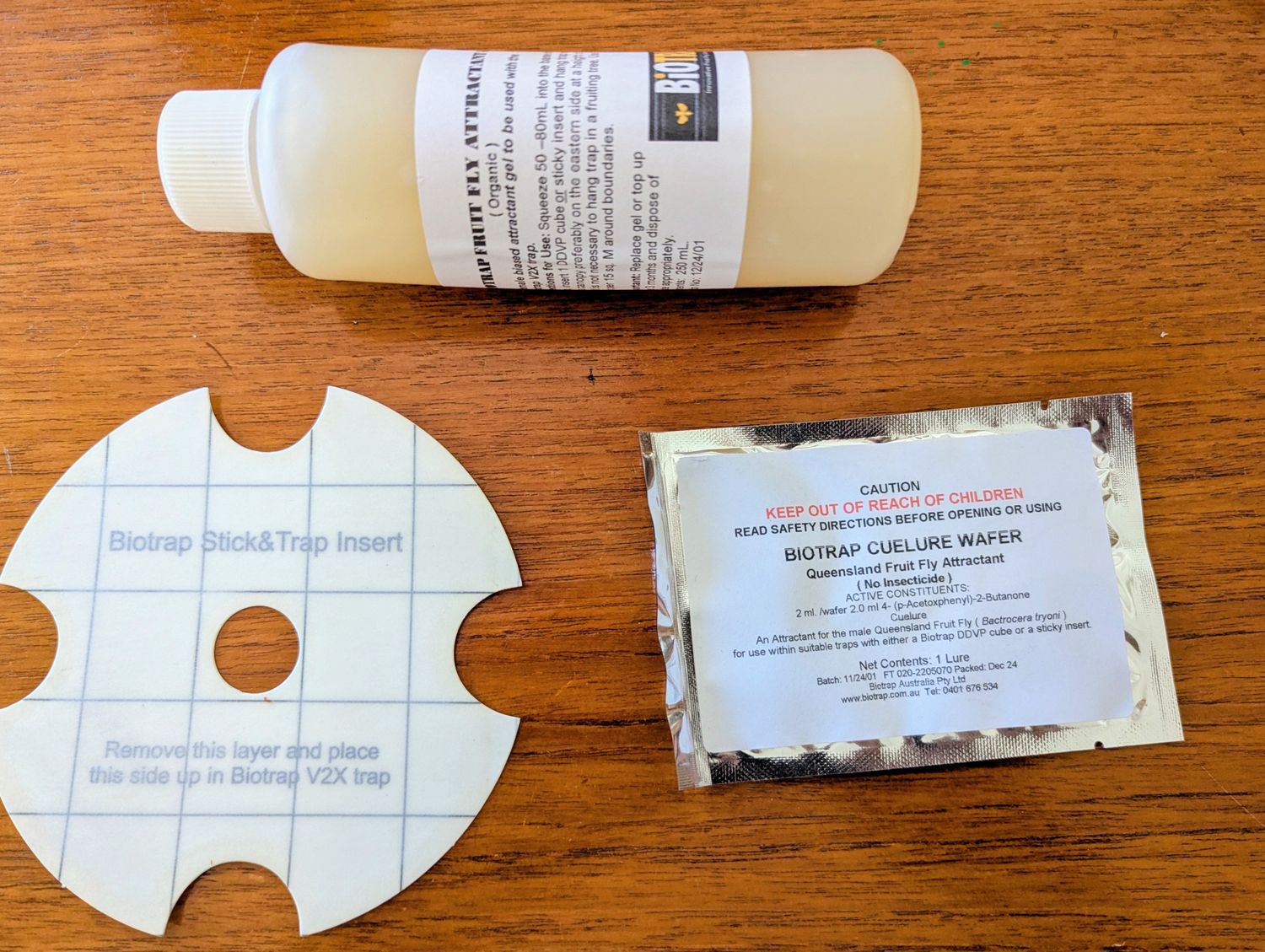 Biotrap replacement for Garden Kit - Female and male lures, 5 sticky traps