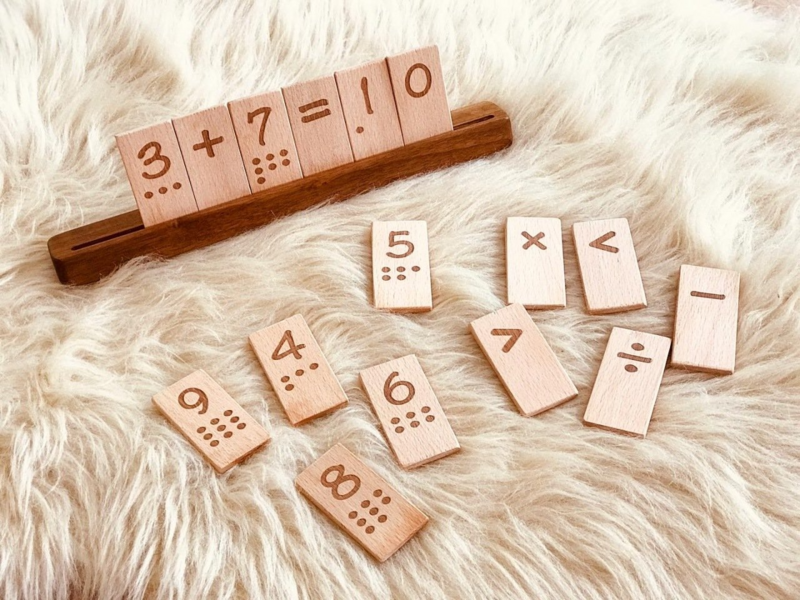 Holz Mathematik-Set