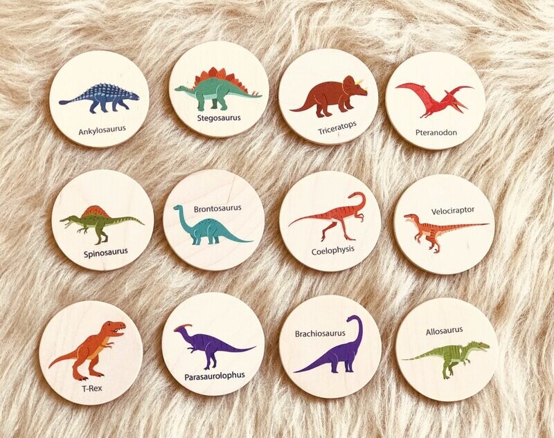 Holz Dinosaurier-Memory