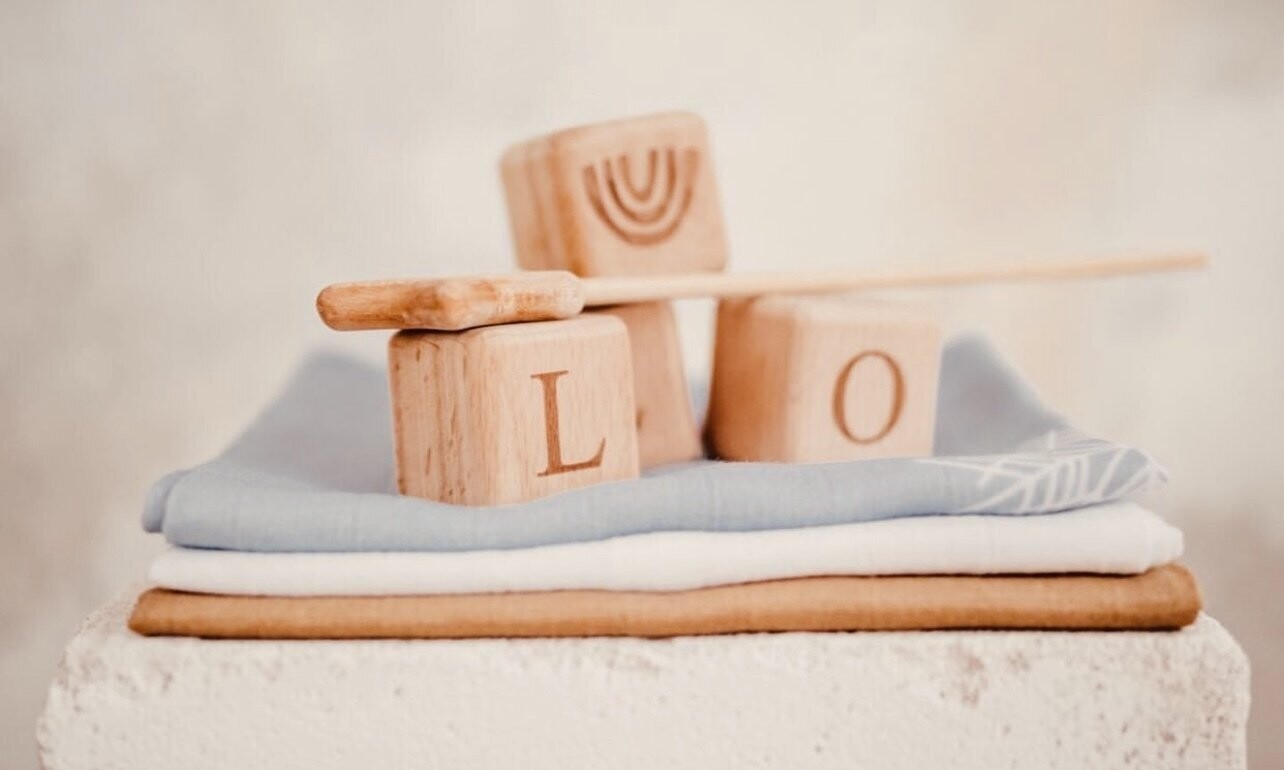 Holzwürfel "LOVE-Blocks"- Set