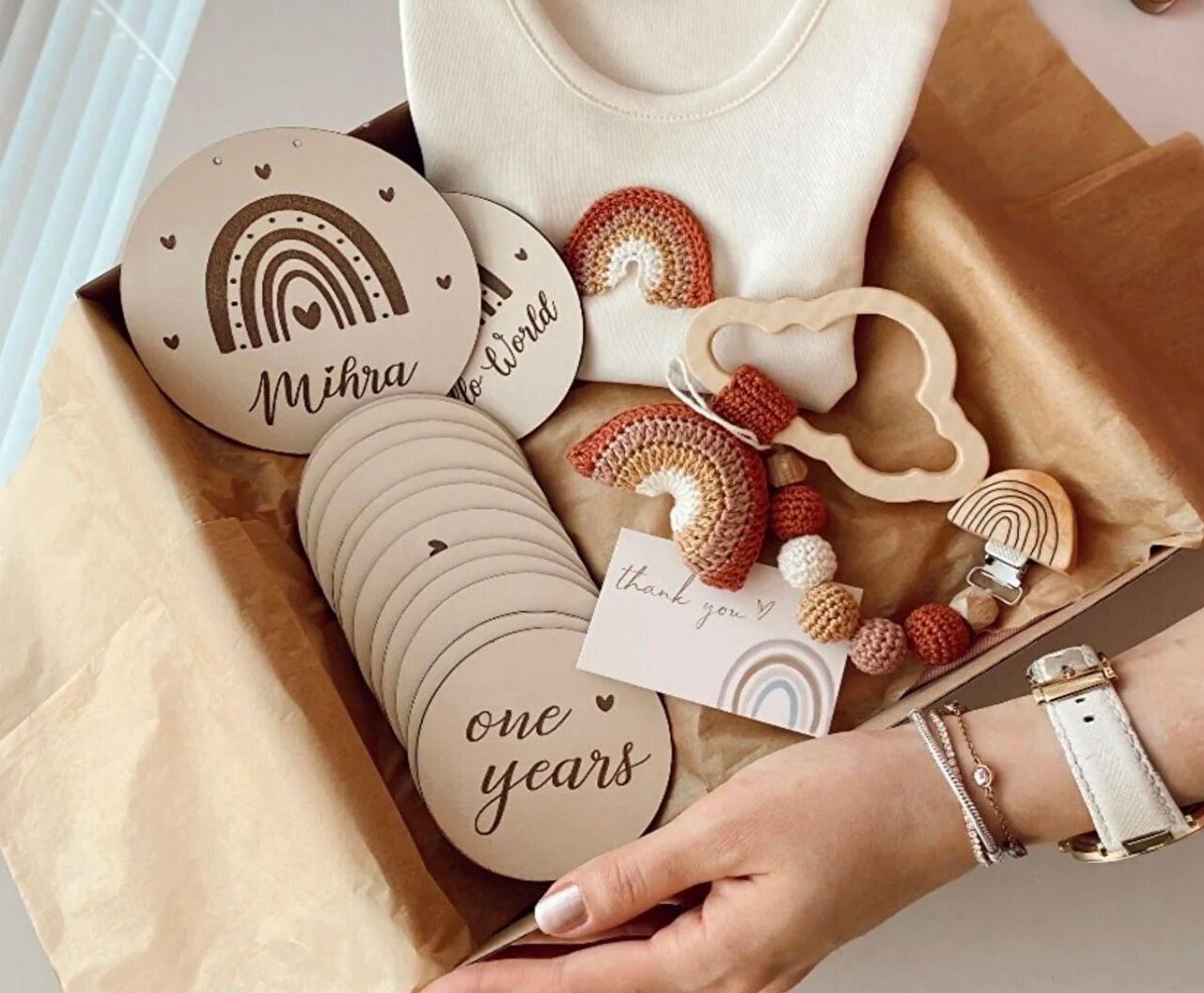 Rainbow Baby-Set 4-teilig