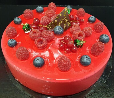 DELICE FRAMBOISE FRUITS ROUGES 10 personnes