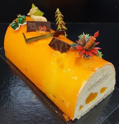 BUCHE AUX TROIS AGRUMES (Orange, Yuzu, Mandarine)  14 PERSONNES