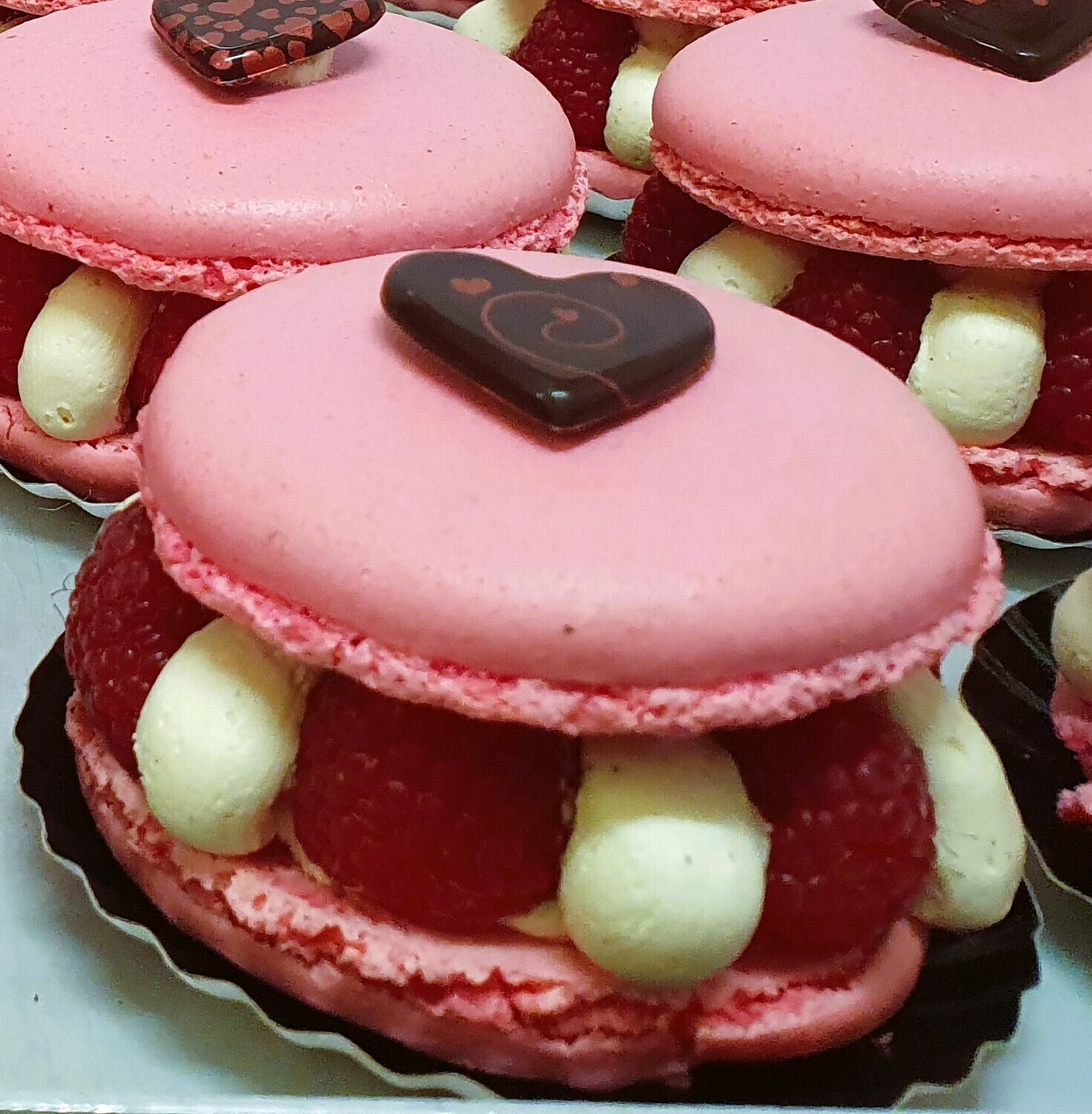 MACARON INDIVIDUEL FRAMBOISES LITCHIS