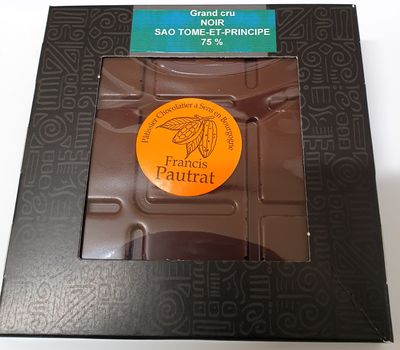 TABLETTE   CRU SAO PALME ET PRINCIPE 75%