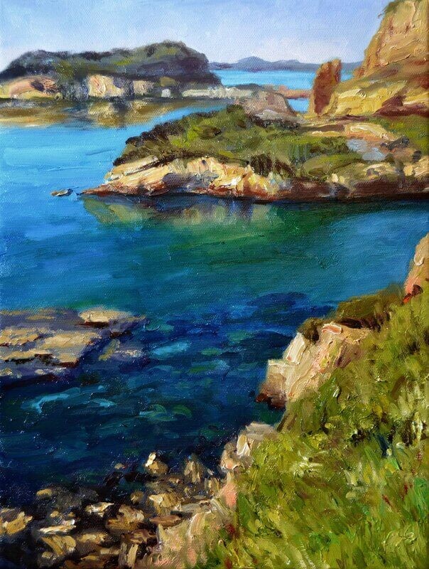 Amalfi Coast - Oil - 11,8 by 15,7 - 30 cm X 40 cm - 2017