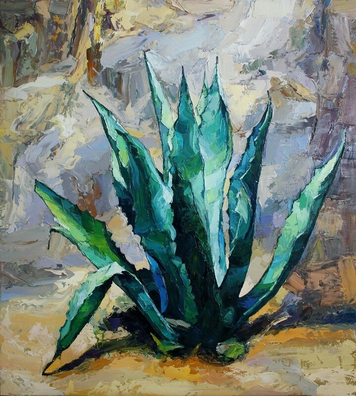 Agave - Oil - 39,3 by 35,4 - 100 cm X 90 cm - 2012