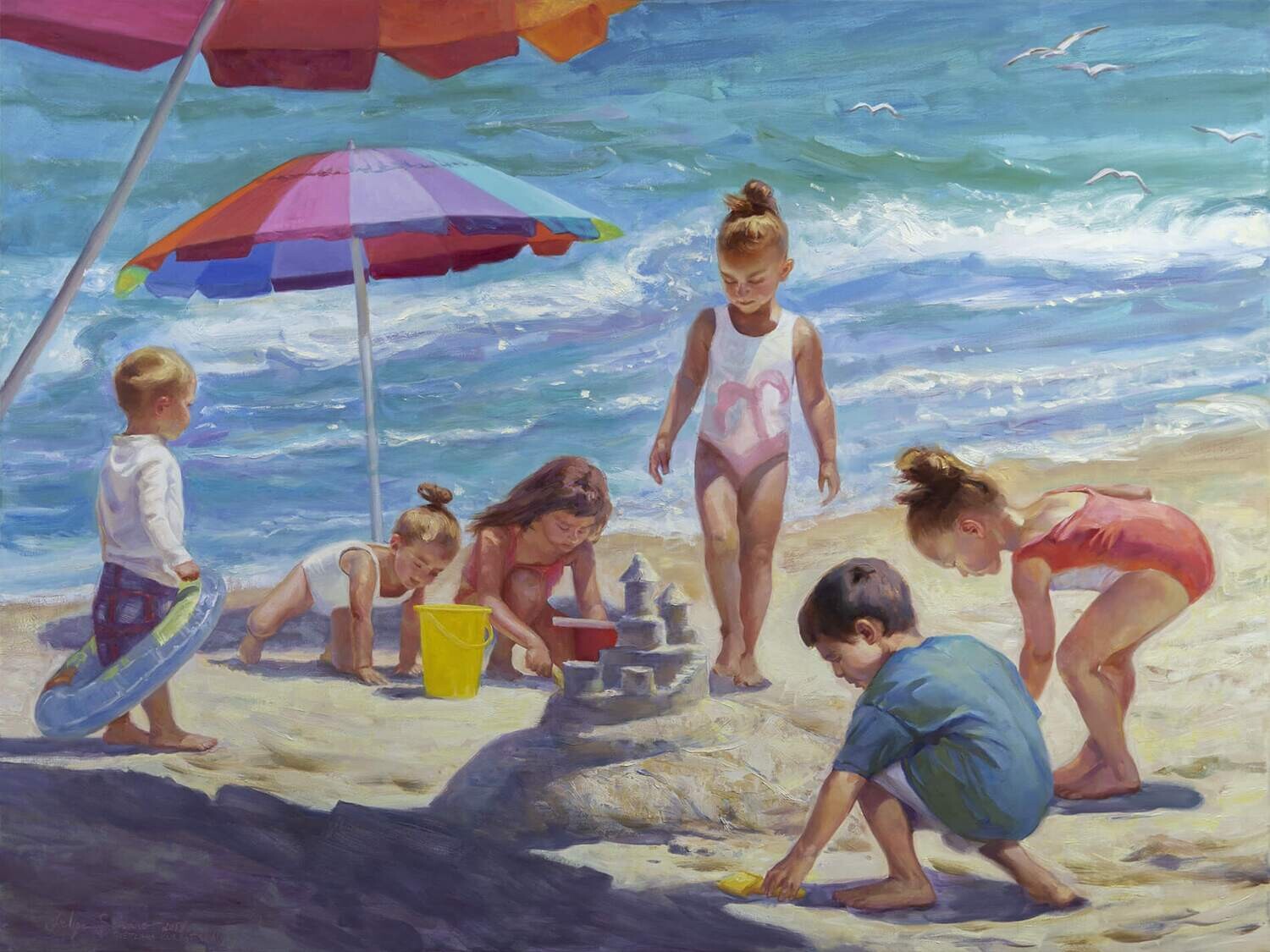 Building the house of dreams - Oil - 47,2 by 62,9 - 120 x 160 cm - 2019