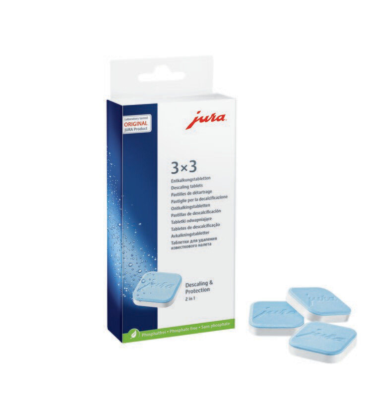 JURA Entkalkungstabletten 2-Phasen - 9 Tabletten JURA Entkalkungstabletten 2-Phasen - 9 Tabletten