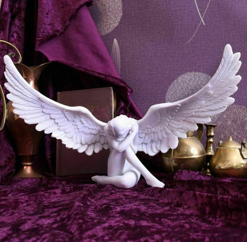Large HEAVENS ANGEL 36cm Ornament Figurine Statue Home Decoration Memorial Gift
