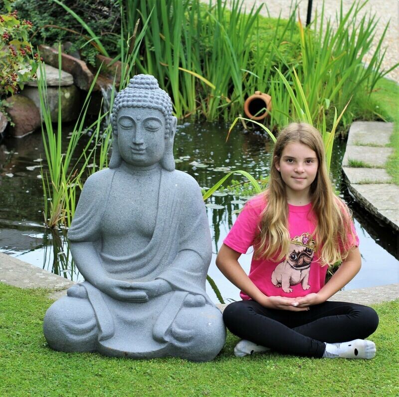 Garden Ornament Large Giant Sitting Buddha Effect Outdoor Indoor Statue Thai 1M