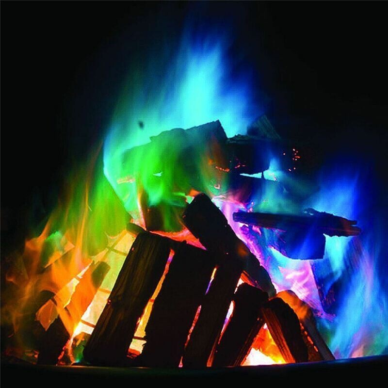 Mystical Fire Magic Coloured Flames Bonfire Sachets Fireplace Pit Patio