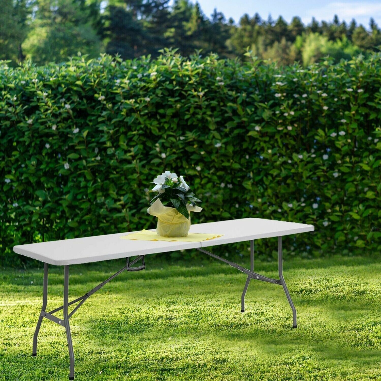 Catering Camping Heavy Duty Folding Trestle Table Picnic BBQ Party 6ft