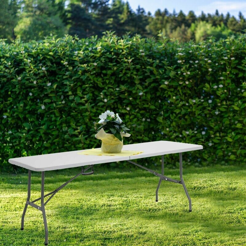 Catering Camping Heavy Duty Folding Trestle Table Picnic BBQ Party 6ft