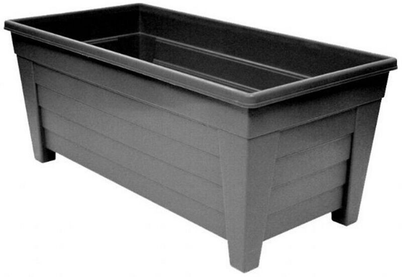 Extra Large 55cm Long Garden Planter Plant Pot Plastic Trough Raised Planter