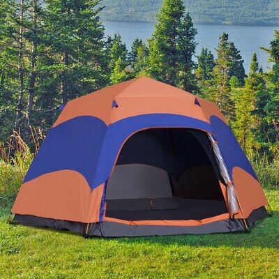 4 Person Pop Up Tent Camping Festival Hiking Shelter Family Portable