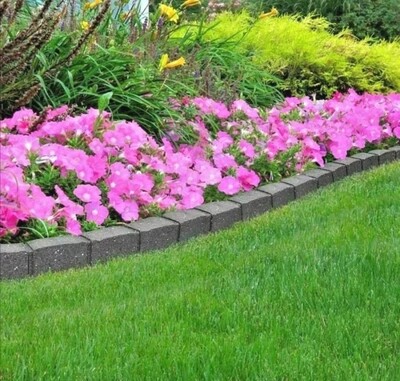 Graphite Flexi Curve 1.2 Metre Edging Roman Stone Border Garden 100% Recycled