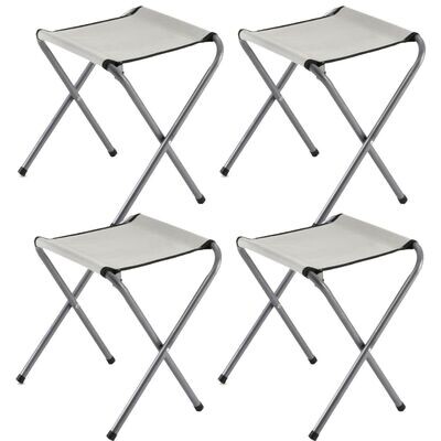 4 x PORTABLE STOOLS CHAIRS OUTDOOR DINING CAMPING GARDEN PICNIC FISHING BBQ