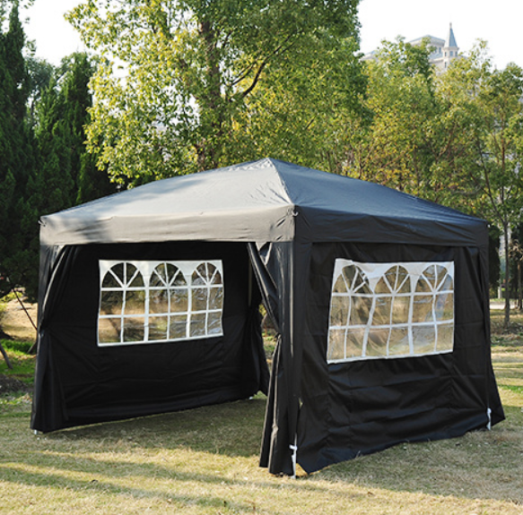 3x3m Black/Blue/Coffee/Green/White Garden Pop Up Gazebo Marquee Party Tent Wedding Canopy