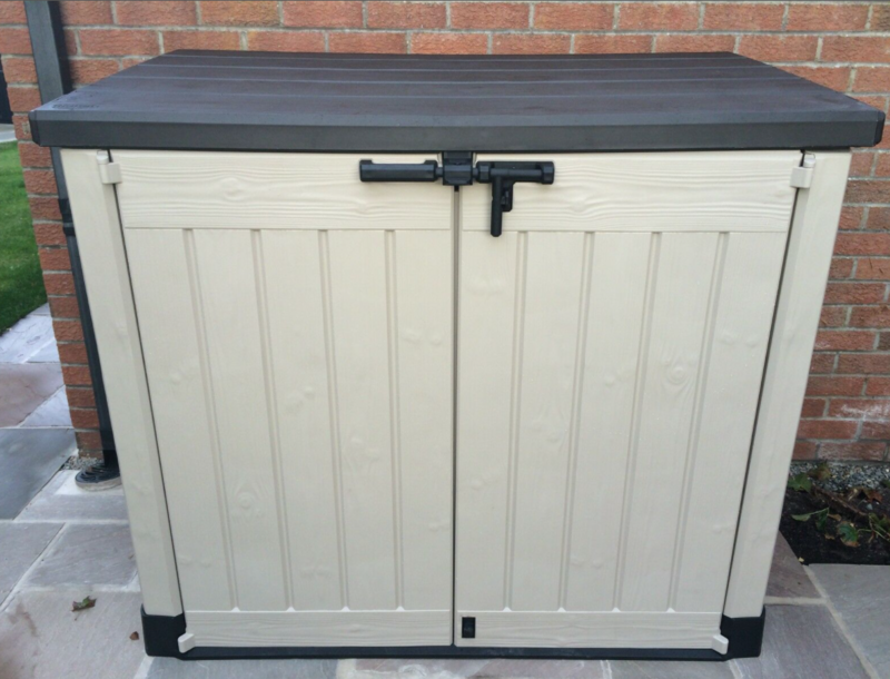 XL Plastic Garden Storage Unit Shed Outdoor