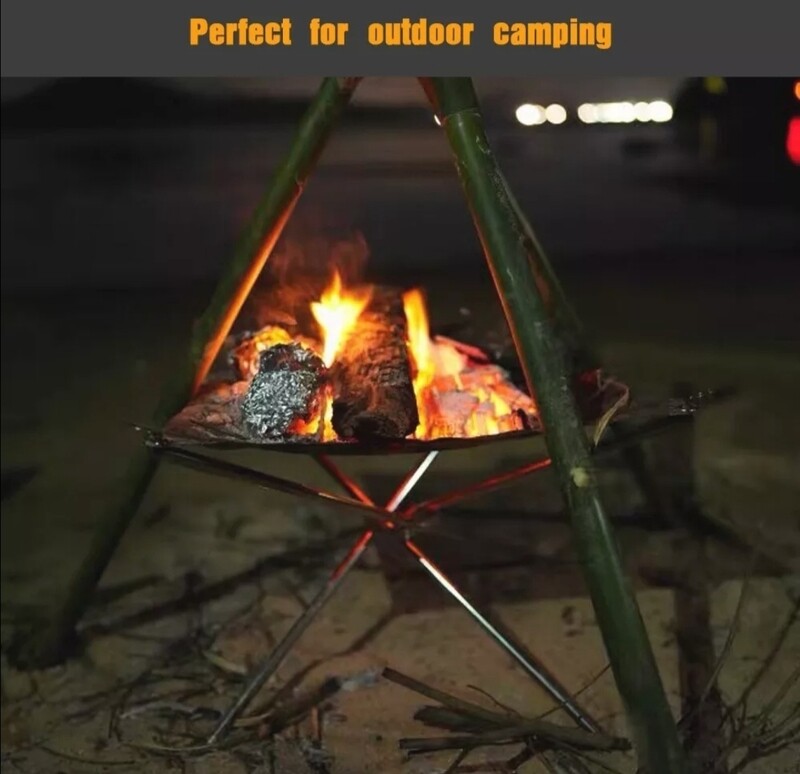 Outdoor Fire Pit Camping Foldable Portable Mesh Fire Pit Folding Bonfire Pit