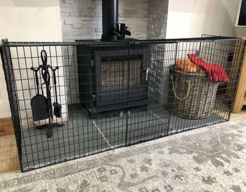 Nursery Fire Guard Extendable Safety Child Kid Fireplace Stove Woodburner Screen