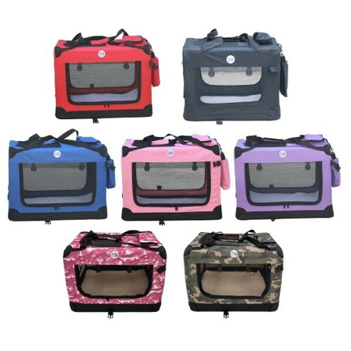 Fabric Dog Crate Puppy Carrier - Cat Travel Cage Carry Pet BagM - L - Xl - Size