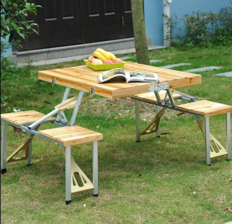 Portable Folding Camping Picnic Table Party Outdoor Garden Chair Stools