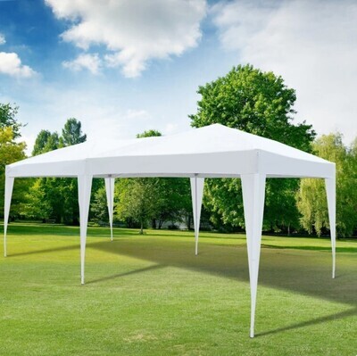 ​3x6M Pop Up Gazebo Patio Party Event Heavy Duty Canopy White Grey Blue Green