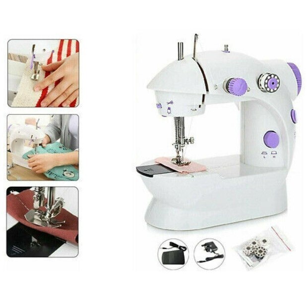 ​NEW MINI ELECTRIC PORTABLE SEWING MACHINE STITCH LIGHT TRAVEL CRAFT RECHARGE