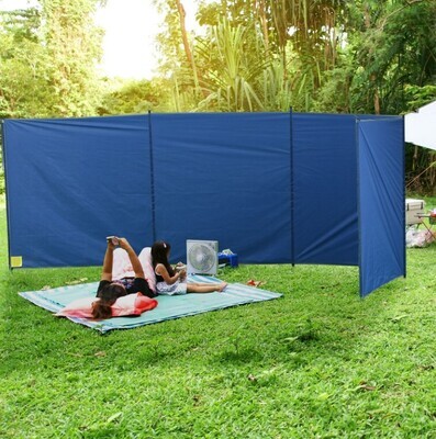 ​Camping Windbreak Portable Wind Blocker Privacy Wall, 4.5m x 1.5m / 6m x 1.5m