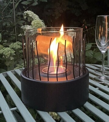​Bio Ethanol Fireplace Outdoor Indoor Table Top Fire Pit Patio Feature Burner