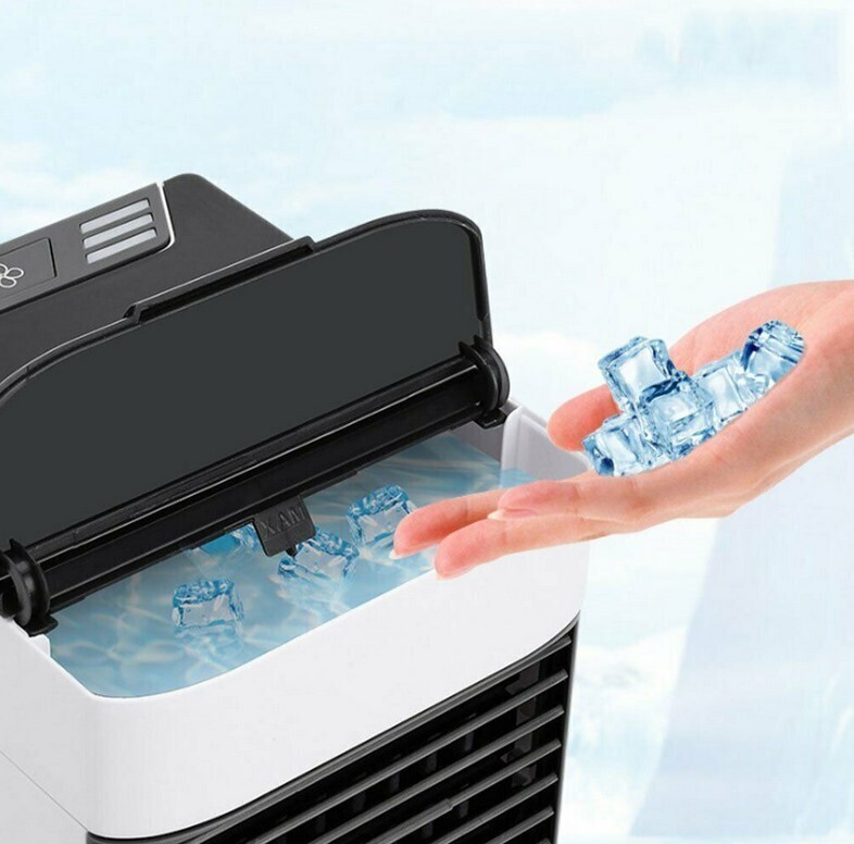Portable Mini Fan Cooler 3-in-1 Air Cooling Water Desk Humidifier Conditioner UK