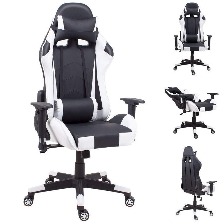 Racing Gaming Office Chair Executive Home Swivel Leather Sport Computer Desk