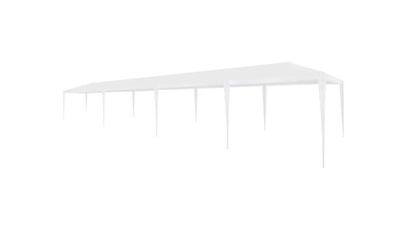 Party Tent 3x12 m PE White Garden Outdoor