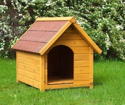 ​Dog Kennel Spike Classic Waterproof Wooden Elevated Outdoor S M L XL XXL
