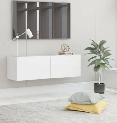 TV Cabinet Stand Unit Wall Mounted Floating Cupboard Entertainment Furniture Set