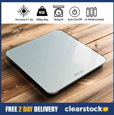 ​Electronic Home Digital Bathroom 180kg Scales Weighing Body Weight Glass Scale