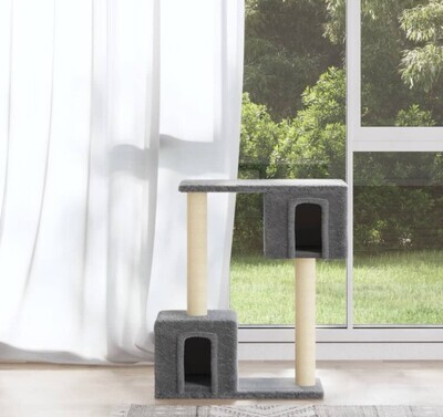 ​Cat Tree with Sisal Scratching Posts Cat Playhouse Condo